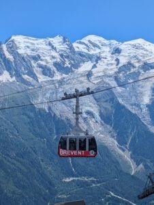 Kabelbaan bij de Mont Blanc