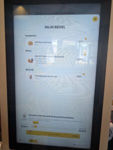 Mijn bevel bij de McDonald's